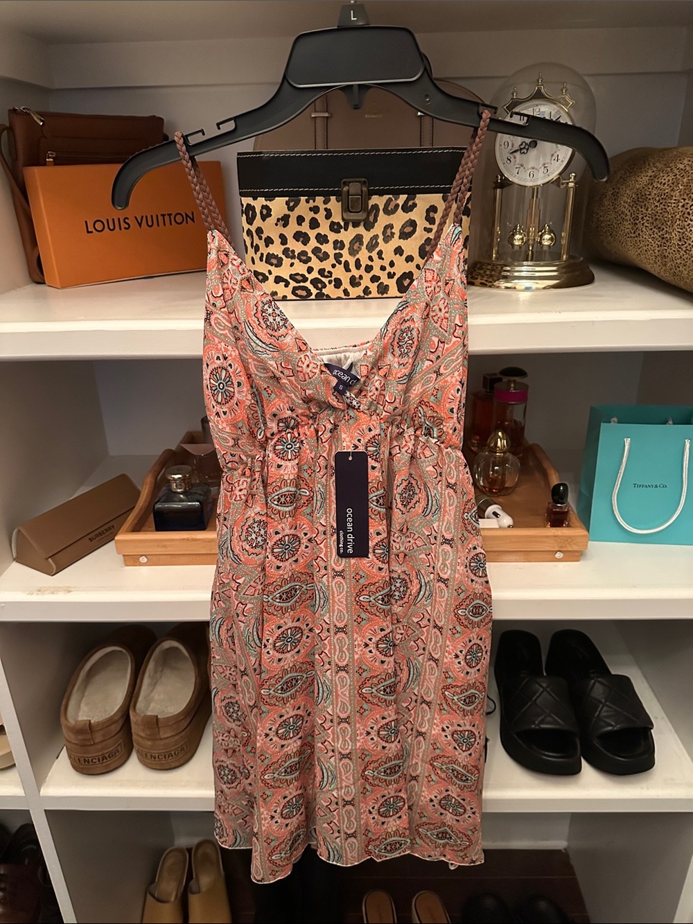 Ocean Drive Paisley Sundress with Braided Straps